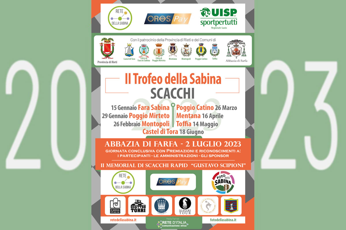 2° Trofeo della Sabina di Scacchi 2023