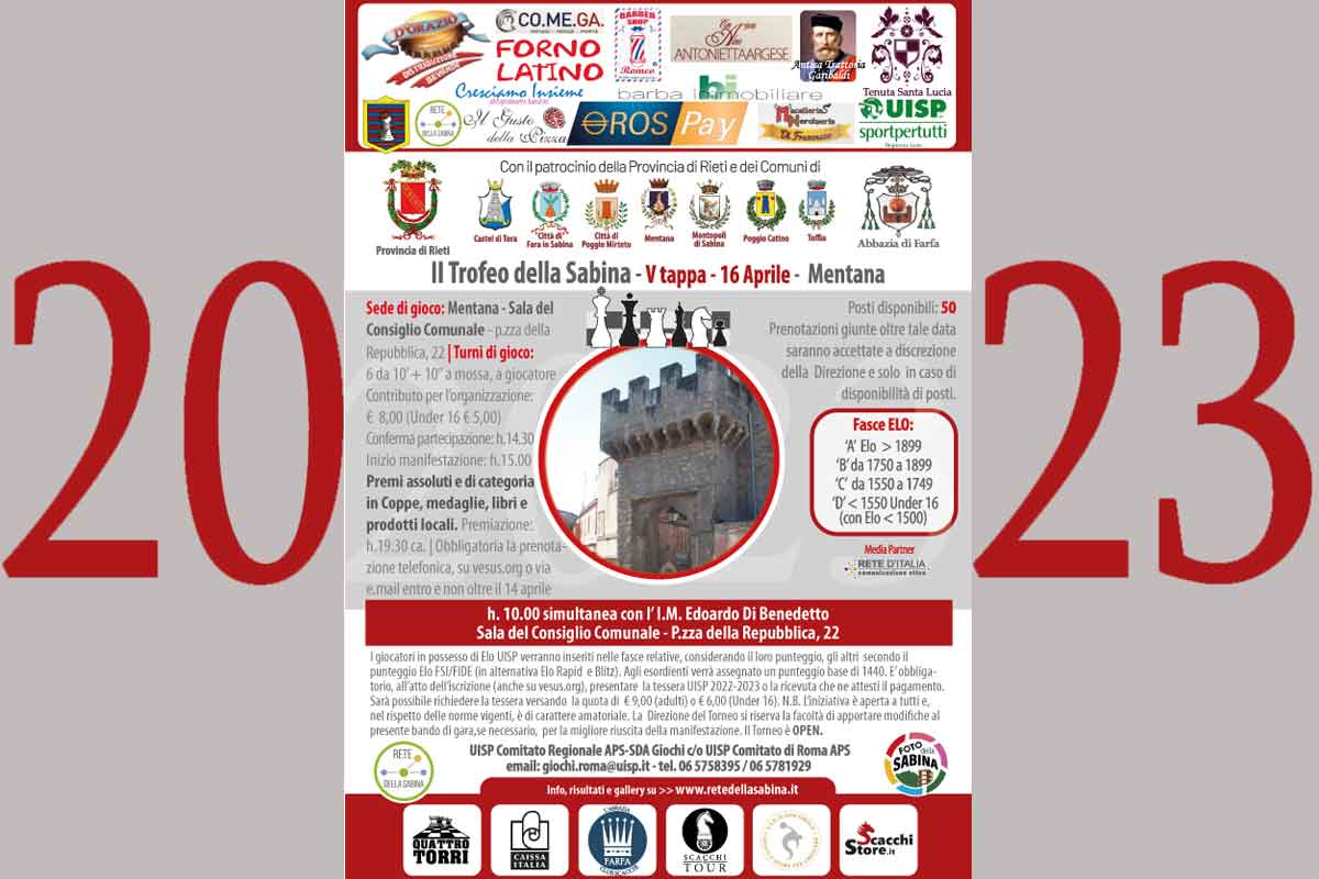 II Trofeo della Sabina Mentana 16 aprile 2023