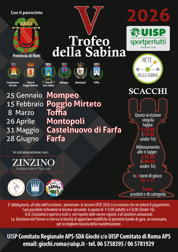 5° Trofeo della Sabina di Scacchi