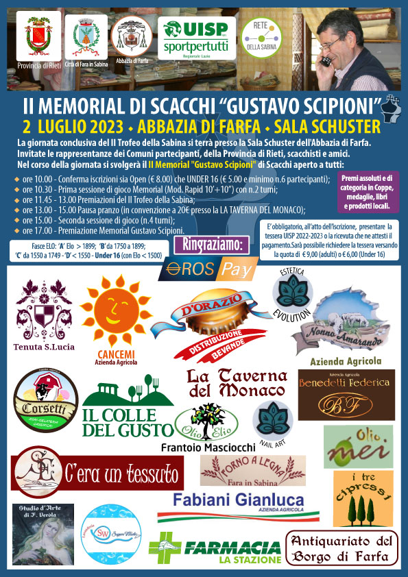 2° Memorial Gustavo Scipioni